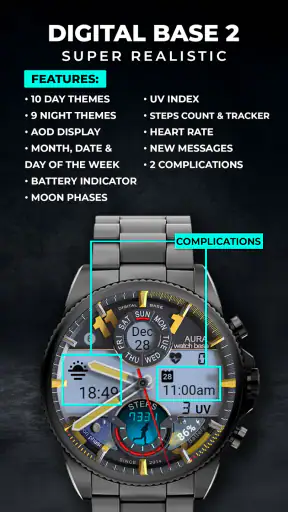 WB Digital Base 2 Watch Face screenshot 12