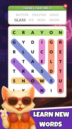 Word Search Meow - Cat Puzzle screenshot 2