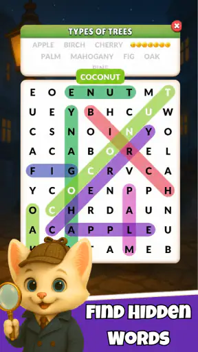 Word Search Meow - Cat Puzzle screenshot 6