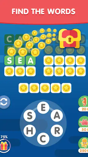 Word Search Sea: Finding Words screenshot