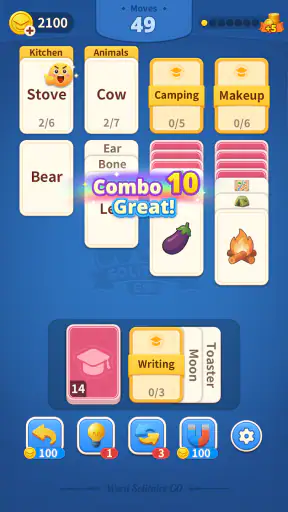 Word Solitaire Go screenshot 2