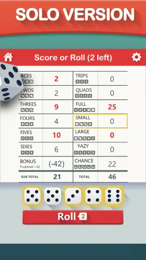 Yazy the yatzy dice game screenshot 6