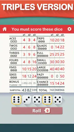 Yazy the yatzy dice game screenshot 8