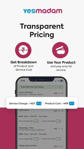 YesMadam Salon & Spa at Home screenshot 2