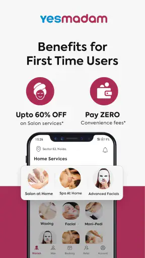 YesMadam Salon & Spa at Home screenshot 3
