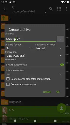 ZArchiver screenshot 4