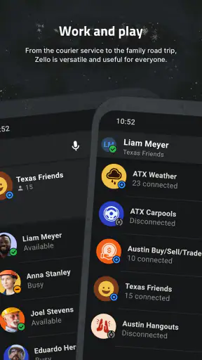 Zello PTT Walkie Talkie screenshot