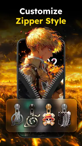 Zipper Lock Wallpapers Screen screenshot 10