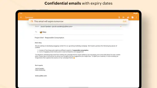 Zoho Mail - Email and Calendar screenshot 9