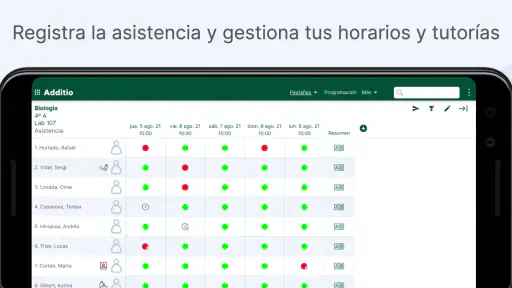 Additio App para profesores screenshot