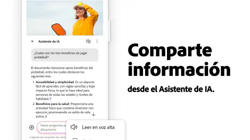 Adobe Acrobat Reader para PDF screenshot