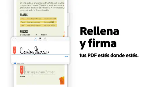 Adobe Acrobat Reader para PDF screenshot