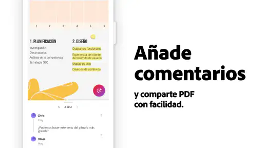 Adobe Acrobat Reader para PDF screenshot