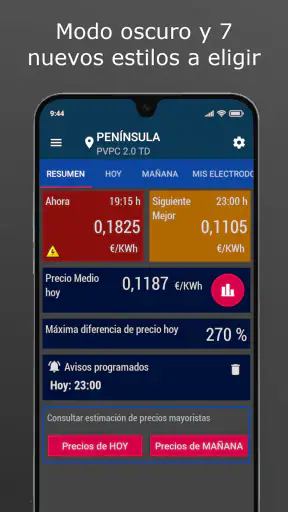 Ahorra en Luz. Precio luz hora screenshot 6