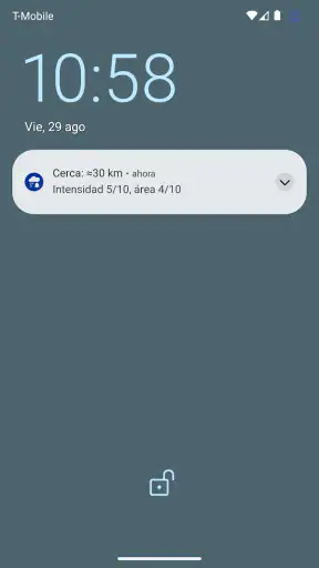 Alarma de Lluvia (Rain Alarm) screenshot