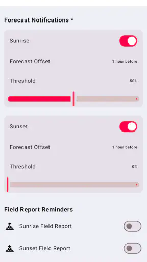 Alpenglow: Sunset Predictions screenshot 5
