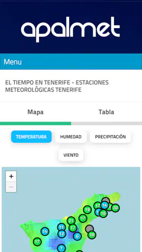 Apalmet - Meteorología Canaria screenshot 2