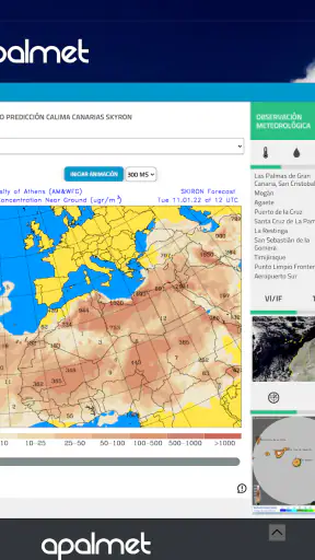 Apalmet - Meteorología Canaria screenshot 9