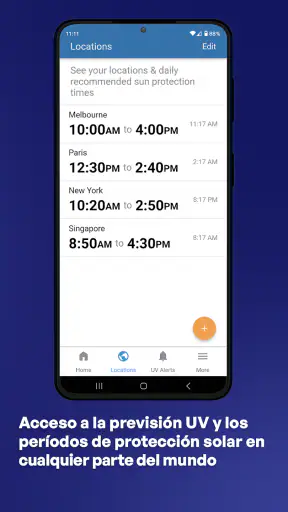 Aplicación SunSmart Global UV screenshot 3
