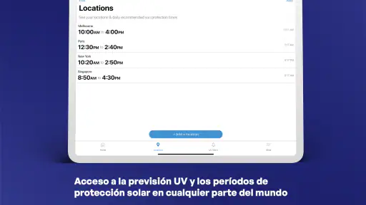 Aplicación SunSmart Global UV screenshot 8
