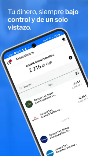 App Banco Sabadell screenshot 2
