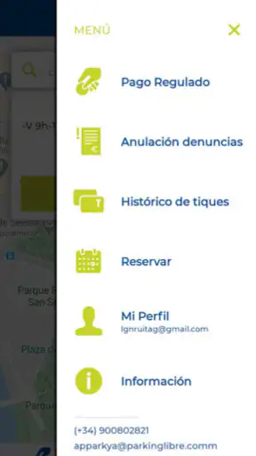 Apparkya Parquímetro y parking screenshot 2