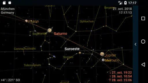 Astrolapp mapa de estrellas screenshot 1