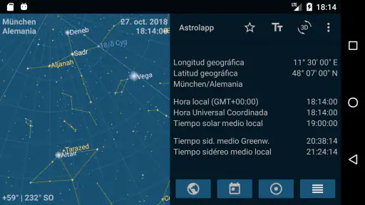 Astrolapp mapa de estrellas screenshot 2