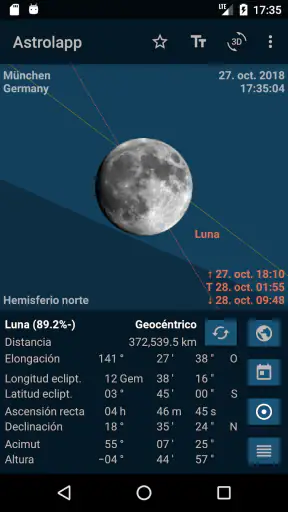 Astrolapp mapa de estrellas screenshot 5