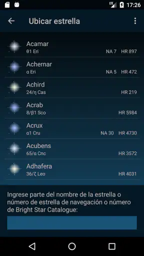 Astrolapp mapa de estrellas screenshot 6