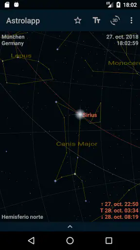 Astrolapp mapa de estrellas screenshot 7
