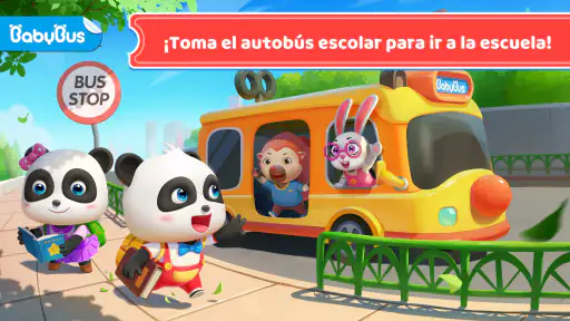 Autobús Escolar del Bebé Panda screenshot 9