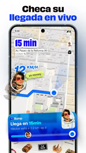 Bump - mapa para amigos screenshot 3