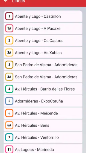 Bus Coruña screenshot 3