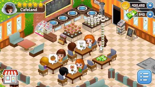 Cafeland: Juego de Restaurante screenshot 1