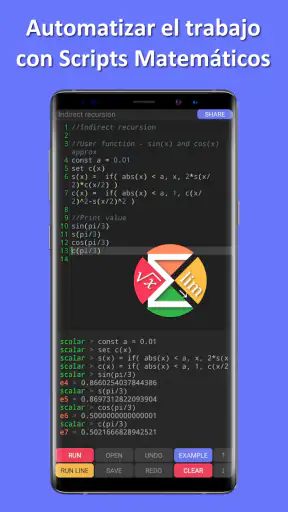 Calculadora Científica Scalar screenshot 2
