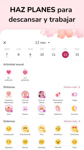 Calendario Menstrual screenshot 12