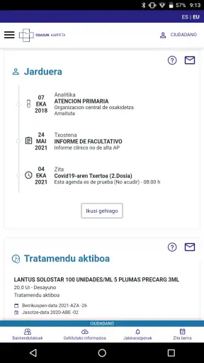 Carpeta de Salud - Osakidetza screenshot 5