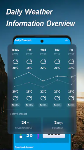 Clima cálido screenshot