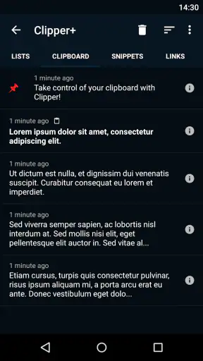 Clipper+: Clipboard Manager screenshot 2