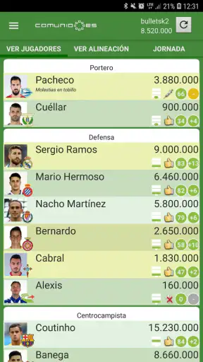 Comunio screenshot 3