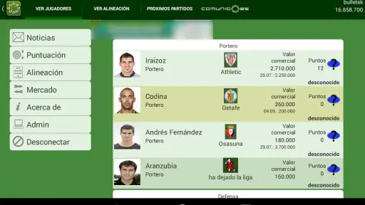 Comunio screenshot 6