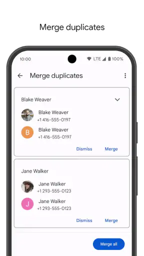 Contactos screenshot