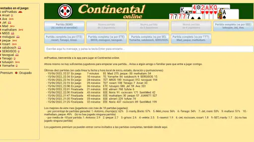Continental (juego de cartas) screenshot 4