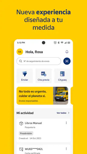 Correos: Envío y seguimiento screenshot 3