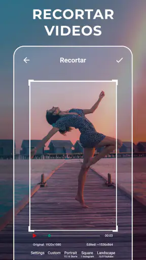 Cortar y Recortar Video screenshot 1