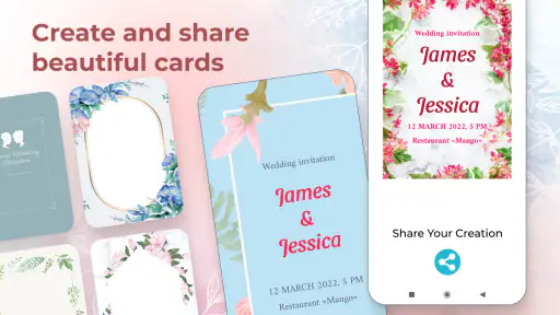 Creador de tarjetas de boda screenshot 10