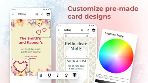 Creador de tarjetas de boda screenshot 11