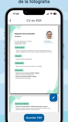 Crear CV Currículum Vítae PDF screenshot 3