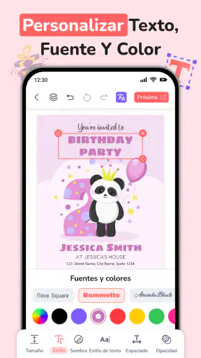 Crear Invitación de Cumpleaños screenshot 10